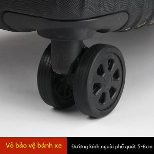 Silicon Im Lặng Hành Lý Bánh Xe Bảo Vệ Cho Mang Theo Vali Thay Thế Đa Năng Bánh Xe Lăn Ván Trượt Phụ Kiện