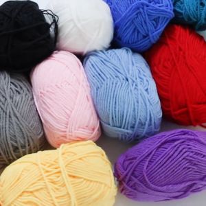 (23 Colors) 5 PLY 50g Milk Cotton Yarn Smooth DIY Smooth Milk Fiber Hand Knitting Wool Milk Cotton
