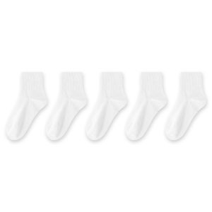 miiow | Disposable Mid-Calf Socks For Men And Women Summer Thin Cotton Socks Travel Sweat Absorbent Breathable Daily Throwaway No Wash