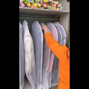 Transparent EVA Garment Bags Clothes Cover Clothes Protector with Zipper Waterproof Washable Hanging Clothes Covers for Home Storage Dust Protection for Suits Dresses Shirts Clothes Organizer Storage