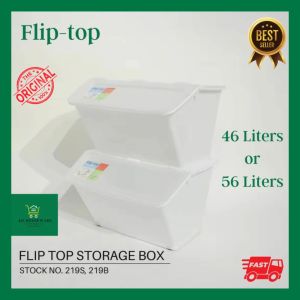Fliptop Storage Box with Wheels: A Stackable Solution for Dog Food Merchandising