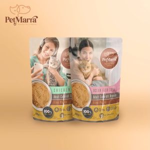 PetMarra Fine Pates Adult Cat Wet Food Pouch Chicken Flavor 80g BUNDLE OF 12 cats pet foods all breeds