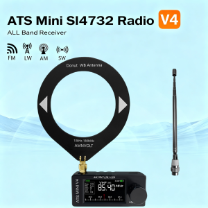 Metal Shell AMNVOLT V4 ATS MINI SI4732 DSP Radio All Band FM AM SSB LSB USB  with Built-in Hi-Z Headphone Amplifier Circuit