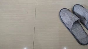 50 Pcs 10 mm Closed Toe Gray Cotton Hotel/House Slippers