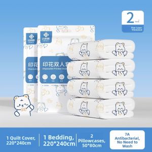 GRACE | Disposable Bed Sheet Set for Travel and Hotel Use