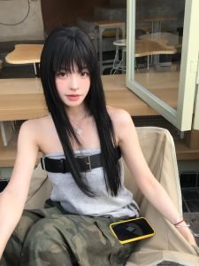 Retro Grey American Hot Girl Sleeveless Crop Top Womens Summer Unique Exquisite High-End Slim Fit Shoulder Bared Shirt