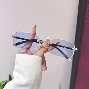 2pcs Rimless Reading Glasses +1.00~+3.50 Lightweight for Daily & Business Use.