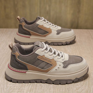 Mens Fashionable Retro Thick Bottom Heightening Leather Surface Casual Shoes Autumn Winter New Arrival OCEANIA ROO Brand