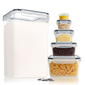 2Pcs Large Food Storage Container 6.5L/1 Large Food Storage Container Combination for Flour Sugar Baking Supplies