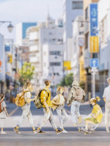 Waterproof Self-Adhesive Tape Vintage Scene Decoration Sticker Personages Scrapbooking Decorations Artistic Versatile