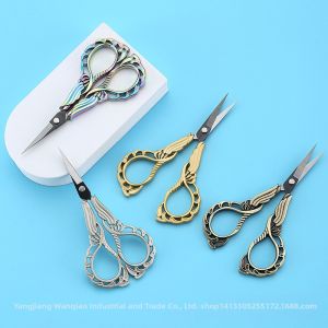 Vintage Curved Black Blade Tailor Scissors