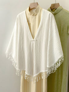 ผ้าพันคอผ้าไหมจีนโบราณสำหรับผู้หญิงในฤดูใบไม้ผลิและฤดูร้อน สไตล์จีนใหม่ ผ้าคลุมไหล่ เสื้อคาร์ดิแกน ผ้าพันคอสุดหรูหรา