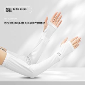 MiiOW | Ice Silk Sun Protection Sleeve Covers Womens Summer Breathable UV Protection Motorcycle Riding Car Driving Gloves Sleeve