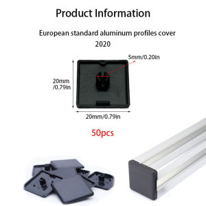 European Standard Aluminum Profile End Caps Available in Four Sizes: 2020 3030 4040 and 4545. Aluminum Profile Sealing Caps.