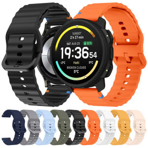 For SUUNTO VERTICAL 2 Wave Rubber Strap For Suunto RACE 2 Run S/Ocean/9 Peak PRO Sport Band For COROS PACE/APEX 22 20mm Bracelet