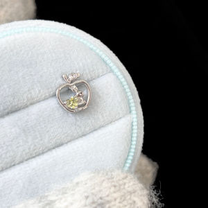 Pink Daily Green Flash Butterfly Zircon Titanium Steel Ear Studs Womens Elegant Fashion Jewelry Ear Decorations round Shape