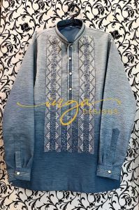 Dusty Blue Venusia Men’s Barong Modern