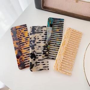 JIAUTING 1PCS Korean Design Acetate Hair Combs Colorful Hairdressing Comb Hair Brush