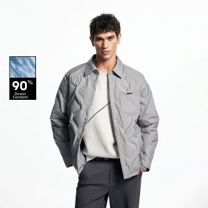 Jack Jones | Winter Warm Snap Front Straight-cut Pointed Collar Down Jacket