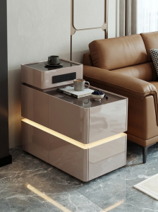 Luxurious Mobile Side Table Storage