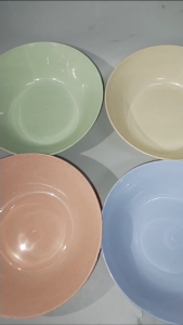 1 PC WHEAT STRAW REUSABLE PLASTIC BOWL / PARTY BOWL / CHILDRENS BOWL / DINNERWARE MANGKOK / SOUP BOWL/DINNER BOWL