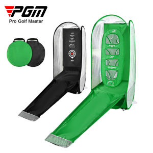 PGM Foldable portable golf chipping practice net with 2 target for golf net training at home indoor outdoor backyard LXW017