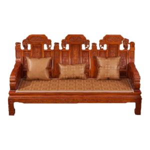 Đệm Ghế Sofa Gỗ Đỏ Kiểu Trung Quốc Mới Đệm Ghế Mát Mẻ Mùa Hè Đệm Ghế Chống Trượt Vỏ Bọc Ghế Sofa Bằng Vải Tre Đơn Sắc