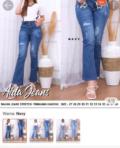 Aida Jeans Sobek Tidak Tembus Terbaru Populer
