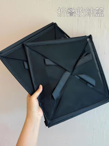 Large Capacity Laundry Hamper Foldable Dirty Clothes Basket Storage Basket Home Use Pure Color Foldable Net Type Hamper