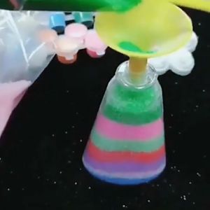 DIY Sand Art Kit Glow sand bottle set for Kids. DIY Pendant room decoration set.