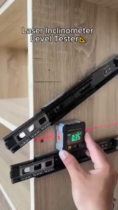 【COD/Original】1/4 Sided Magnetic Digital Angle Finder with Laser 360° Electronic Bevel Protracto Inclinometer
