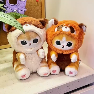 Cute Cat Plush Keychain | Soft Fluffy Bag Charm | School Bag Pendant | Gift for Girlfriend & Kids