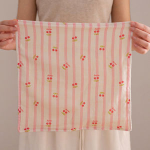 Khăn Vuông Vải Cotton Nguyên Chất 6 Lớp Thấm Hút Không Rụng Lông Hình Dâu Tây Dùng Để Rửa Mặt Cho Trẻ Em Khăn Lau Tay