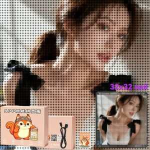 DIY Smart LED Pegboard APP Control Electronic Fuse Beads Melting Board Large Square Ironing Beads Craft Kit for Gift
