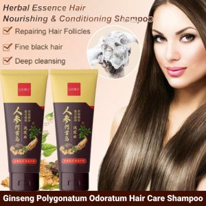 Ginseng And Polygonatum Odoratum Hair Care Shampoo Deep Cleansing Anti-Dandruff Anti Hair Loss Shampoo Improve Dry and Fragil