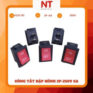 Công tắt bập bênh 2P KCD1-101 250V-6A