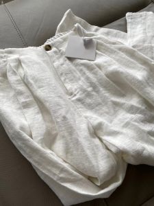 YUANYA | Quần Linen Dáng Rộng Cao Waisted