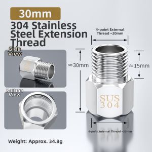danxilu | 304 Stainless Steel Water Pipe Fitting Adapter