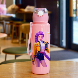 Hasbro | Cartoon Pretty Girl Pattern Water Cup 3D Printed Pattern Fade-Resistant Popular Movie Pattern Essential for Sports and Fitne