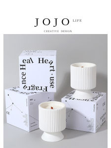 Jojos L Windsor Confession Aromatherapy Candle Smokeless Indoor Decorative Gift for Festivals round Shape Home Decoration