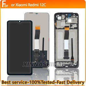 NEW LCD screen For Xiaomi Redmi 12C LCD Display with frame Touch Digiziter Assembly For Redmi 12C Screen Replacement
