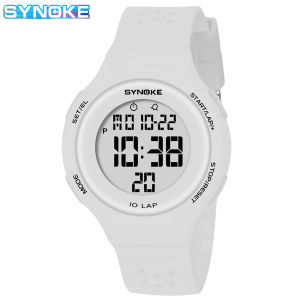 SYNOKE Womens Watches Thin Luxury Swim Waterproof Digital Sport Watch For Men LED Electronic Clock Multifunc Diving Wristwatch