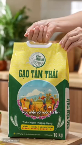Combo 2 Túi Gạo Tám Thơm Thái Phúc Lành - Gạo Dẻo Thơm Mềm Đậm Vị - Tổng 20kg