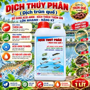 Dịch Thủy Phân Trùn Quế 1L - Bổ Sung Acid Amin Cho Thủy Sản - Kích Thích Ăn Mạnh Tăng Trọng Nhanh Giúp Cá Tôm Ếch Lớn Nhanh Nặng Ký