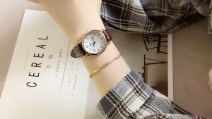 GEDI 245 Jam Tangan Wanita Anti Air Fashion Elegan Mewah Tali Kulit Terbaru Dewasa Jam Tangan Cewek