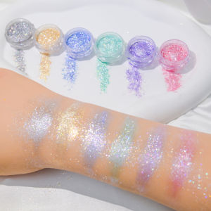 6/1Jars Aurora โอปอลเล็บผง 0.2g Shimmer Rainbow Chrome Pigment ฝุ่นสําหรับ DIY ตกแต่งเล็บเล็บถูบนเล็บ
