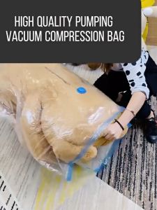 Multifunctional Space-Saving Vacuum Storage Bags with Pump for Clothing and Large Items Resealable Vacuum bag Compression bag Space saver bag Clothes Storage Organizer Bag Resealable Vacuum Bag Vacuum Storage Bag