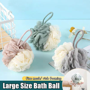 Double Color Matching Super Soft Bath Flower Large Mesh Loofah Bath Puffs Exfoliating Bath Shower Ball Large Rub Back Durable Bath Ball Two Color Bath Flower