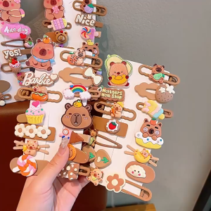 ED - 14PCS / SET JEPITAN RAMBUT ANAK STYLE KARTUN KAPIBARA LUCU / HAIRCLIP CAPYBARA FASHION ANAK