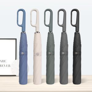 Automatic umbrella creative umbrella ring buckle two fold umbrella high-grade business gift umbrella foldable lightweight umbrella large light weight